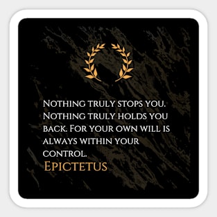 Unshackling Your Potential with Epictetus Sticker